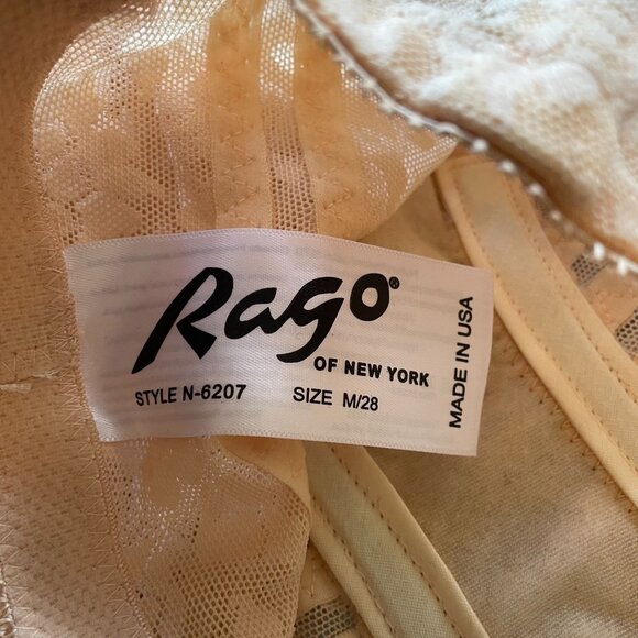 Rago Vintage Style High Waist Shapewear Girdle Panties Made In USA Size M - Picture 5 of 6
